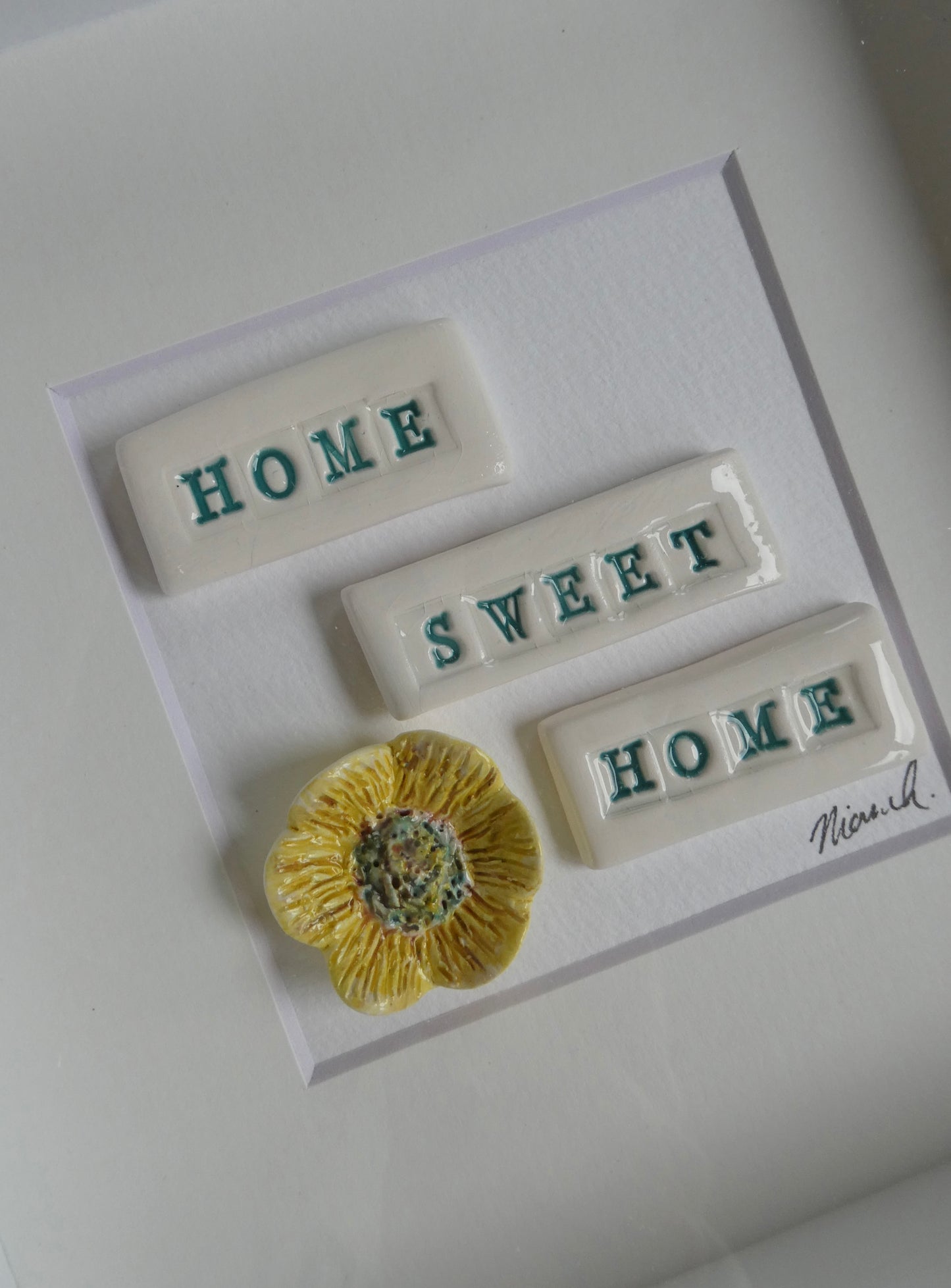 Framed Porcelain -Home sweet home