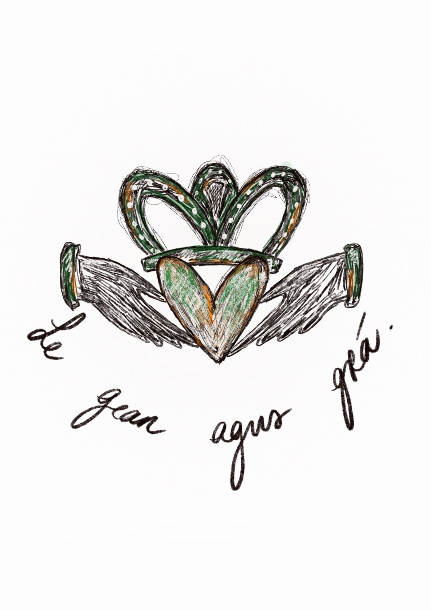 Greetings cards - Le Gean agus Grá