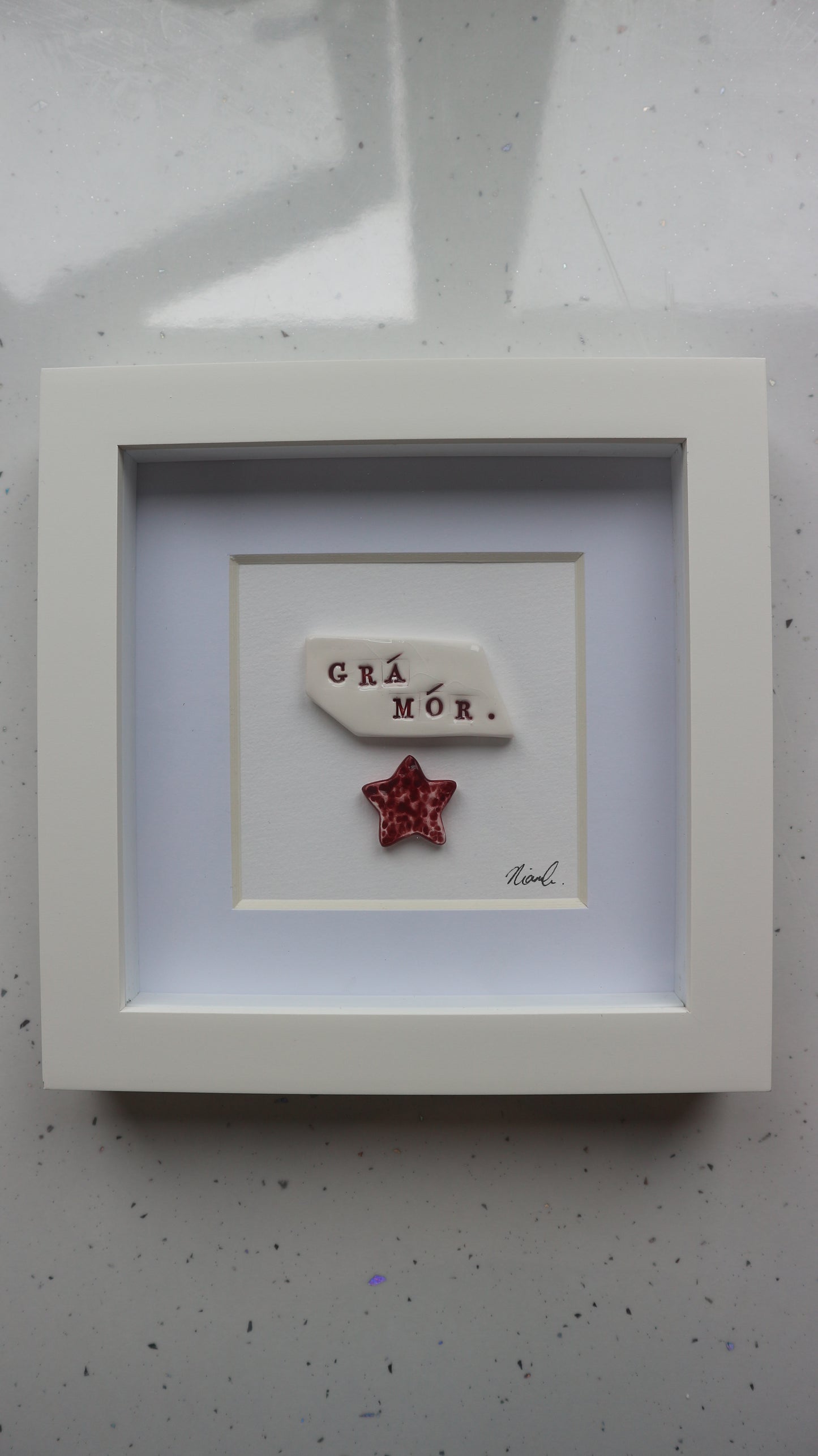 Framed Prcelain - 'Grá Mór'