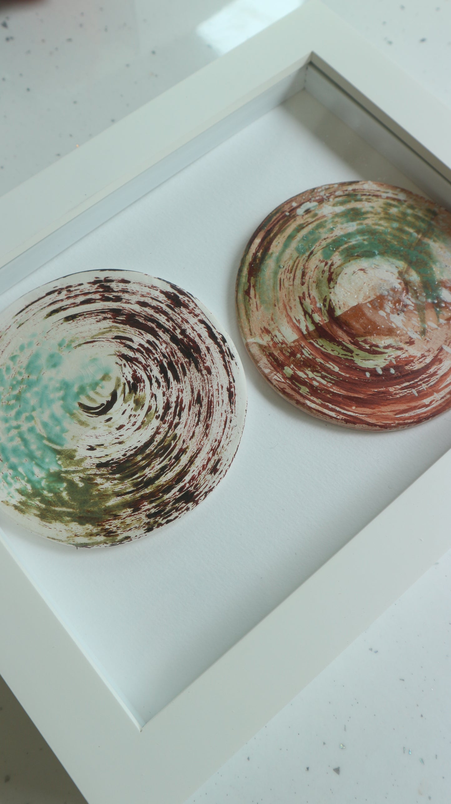 Ebb and Flow - Framed Ceramic