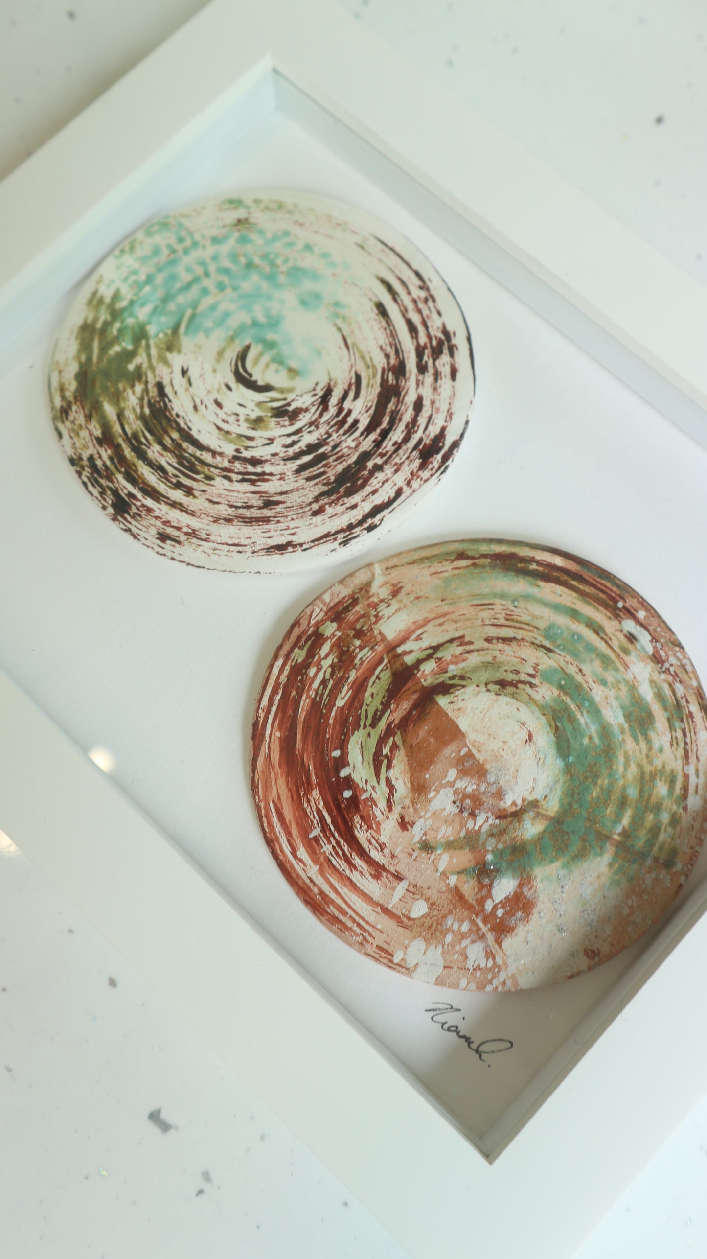 Ebb and Flow - Framed Ceramic