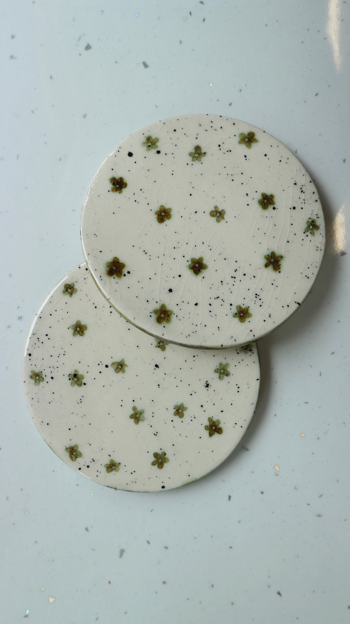 Hand Painted Ceramic Coasters