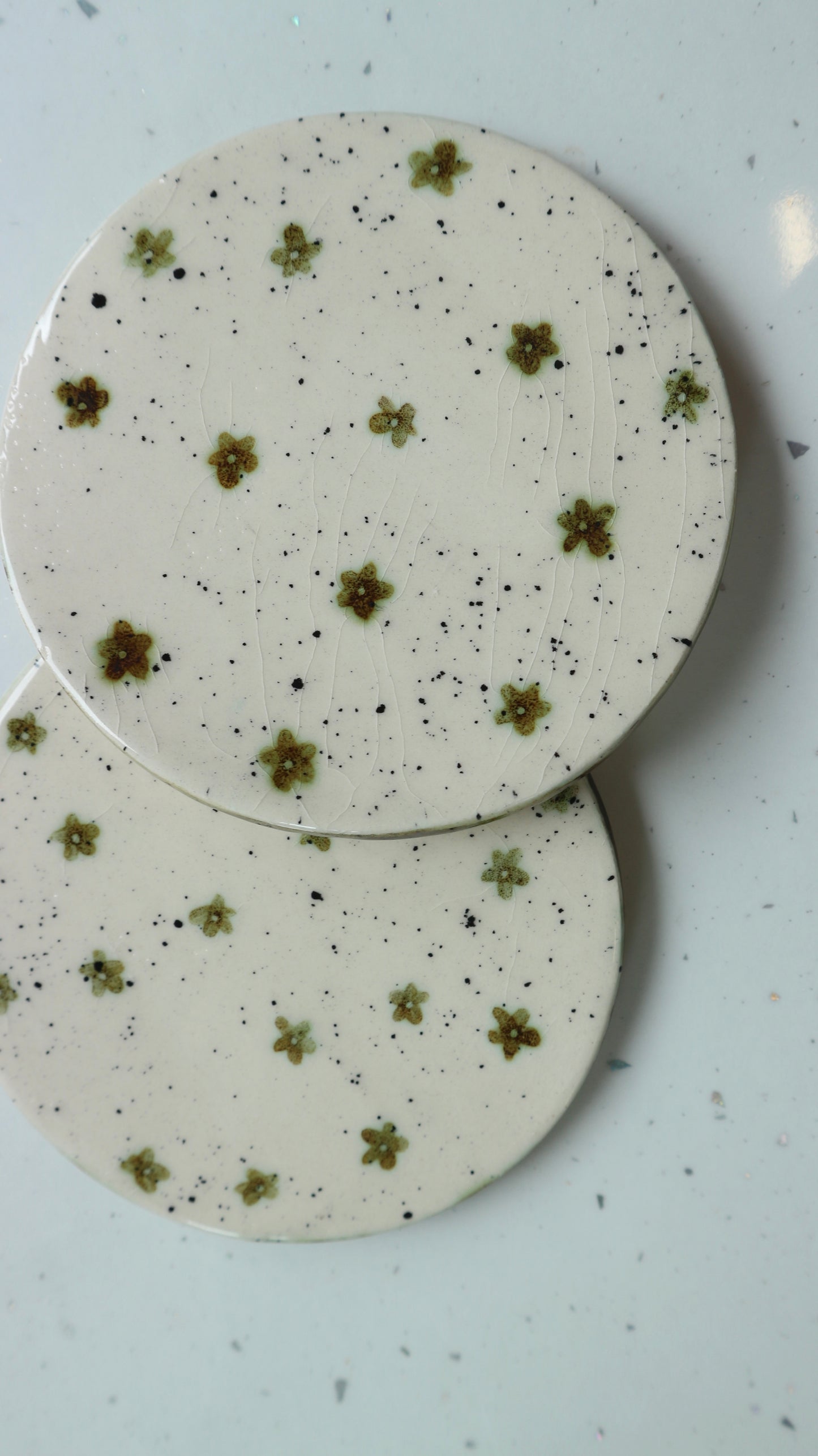 Hand Painted Ceramic Coasters