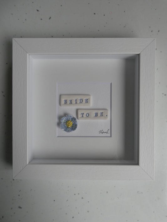 Framed porcelain- Bride to be