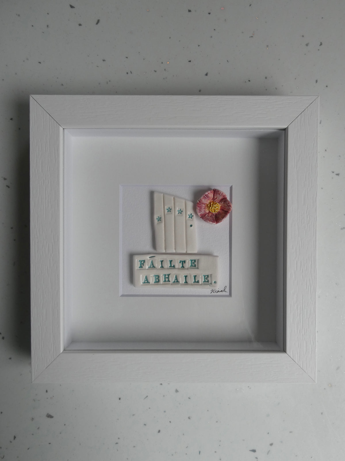 Framed porcelain- Fáilte Abhaile