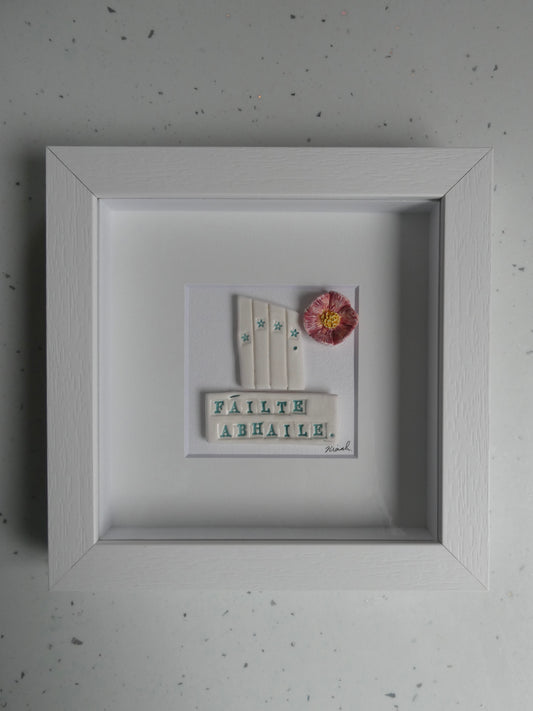 Framed porcelain- Fáilte Abhaile