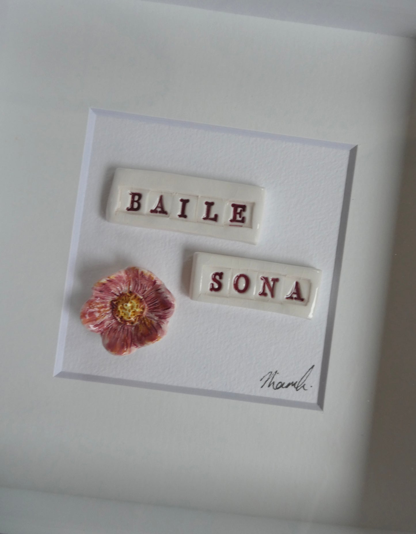 Framed Porcelain- Baile Sona