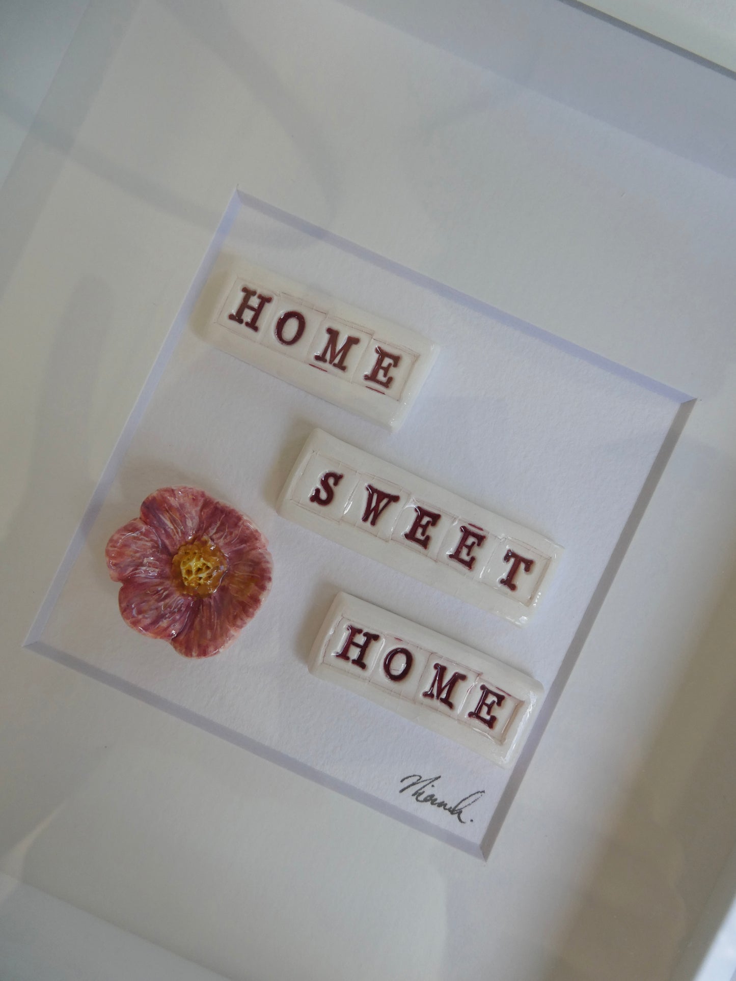 Framed Porcelain - Home Sweet Home