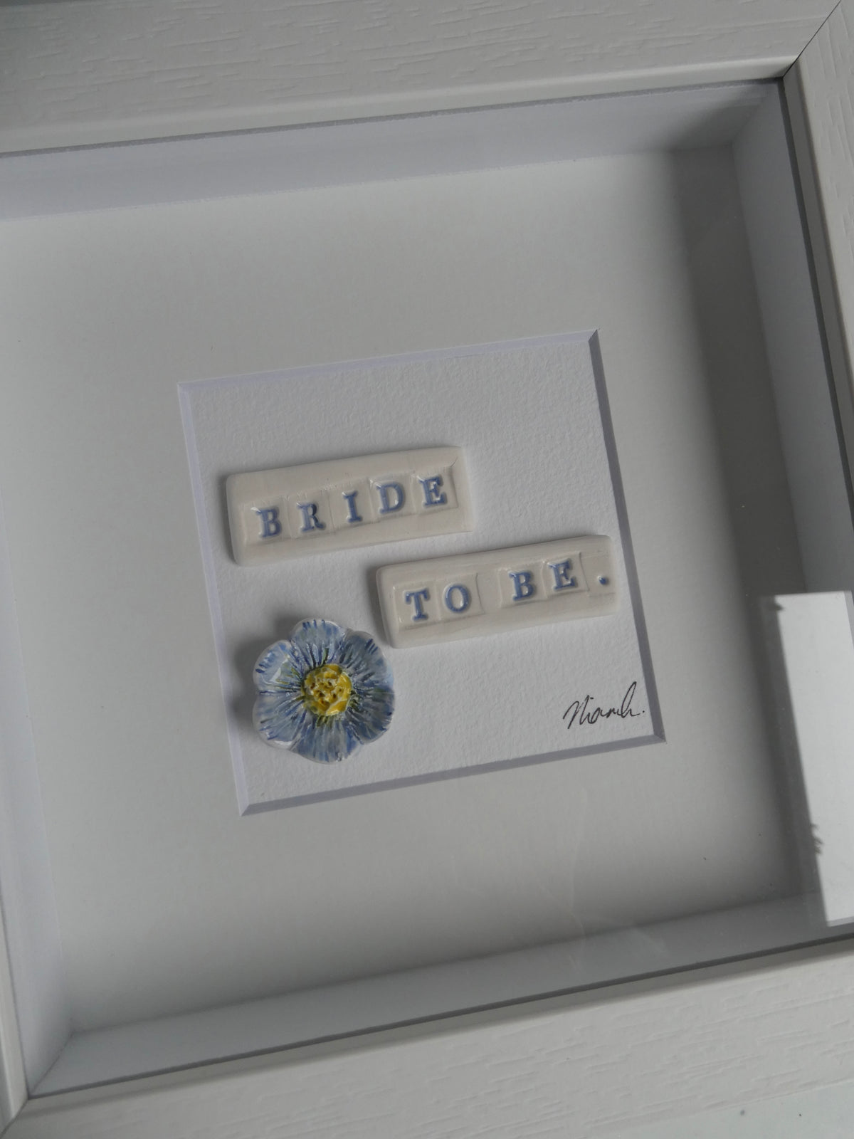 Framed porcelain- Bride to be