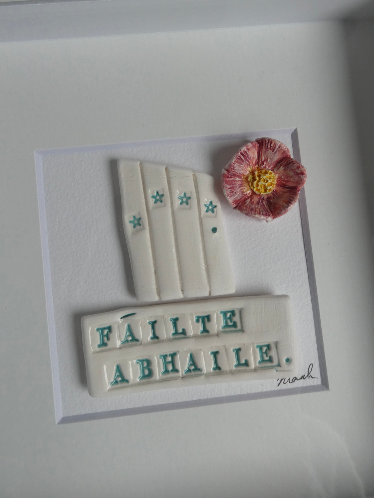 Framed porcelain- Fáilte Abhaile