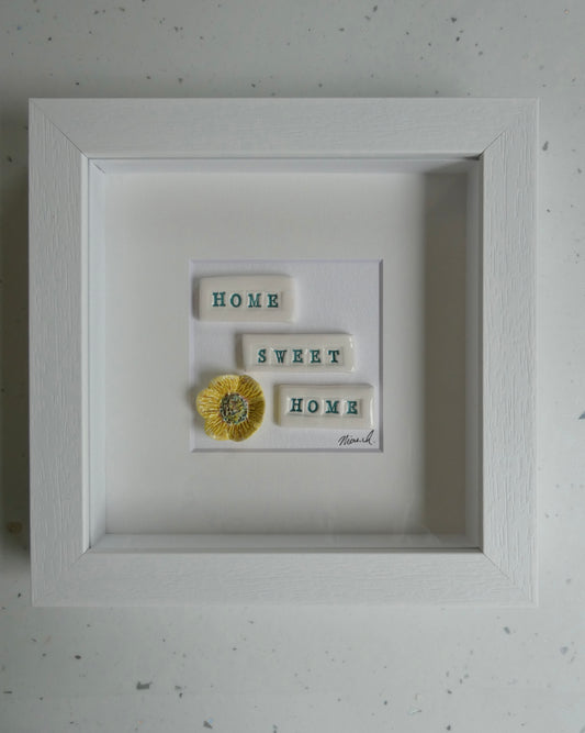 Framed Porcelain -Home sweet home