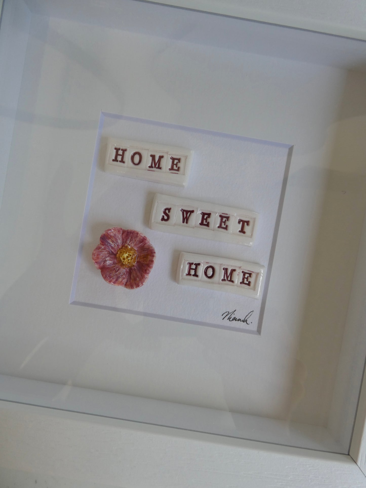 Framed Porcelain - Home Sweet Home