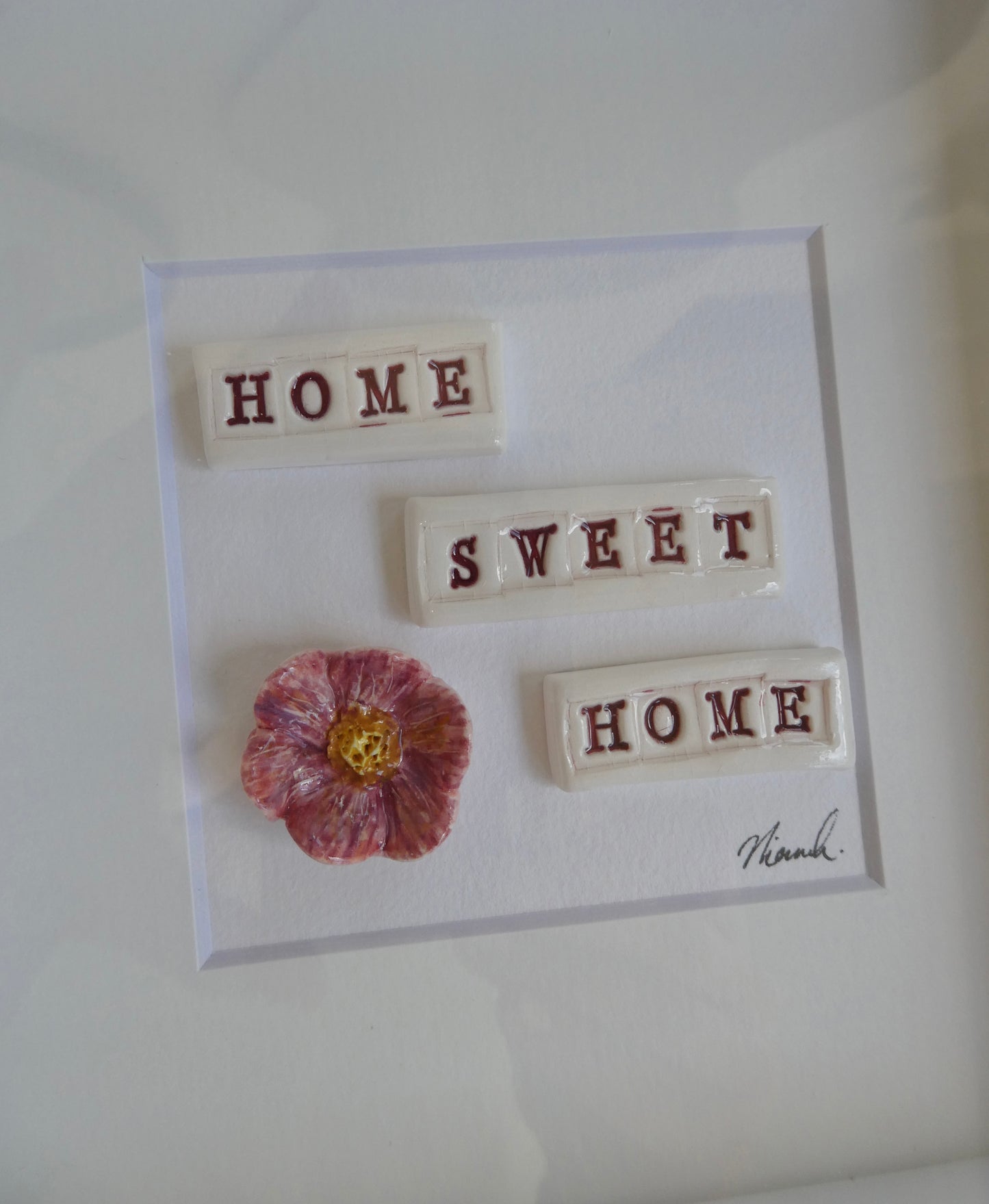 Framed Porcelain - Home Sweet Home