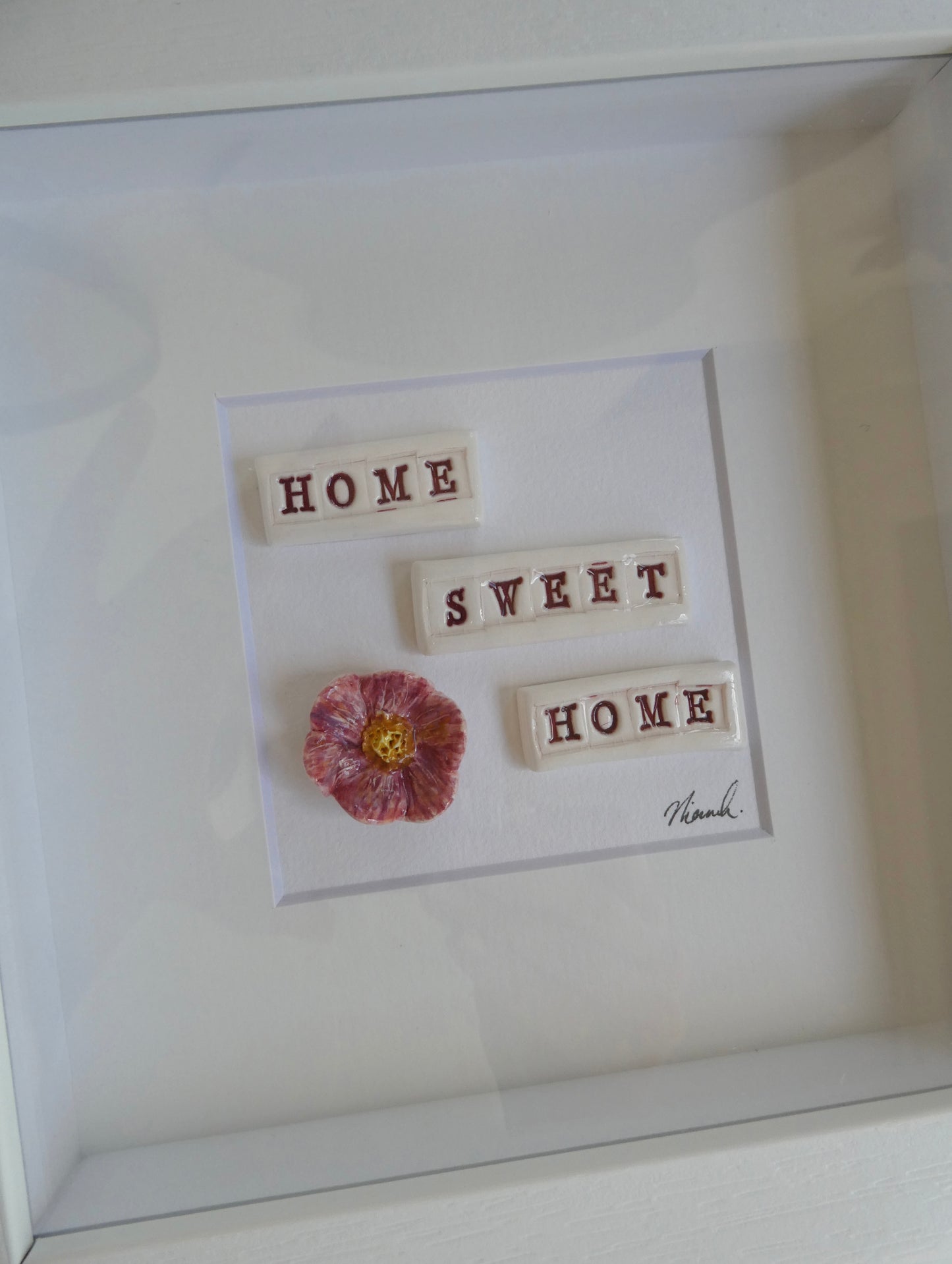 Framed Porcelain - Home Sweet Home