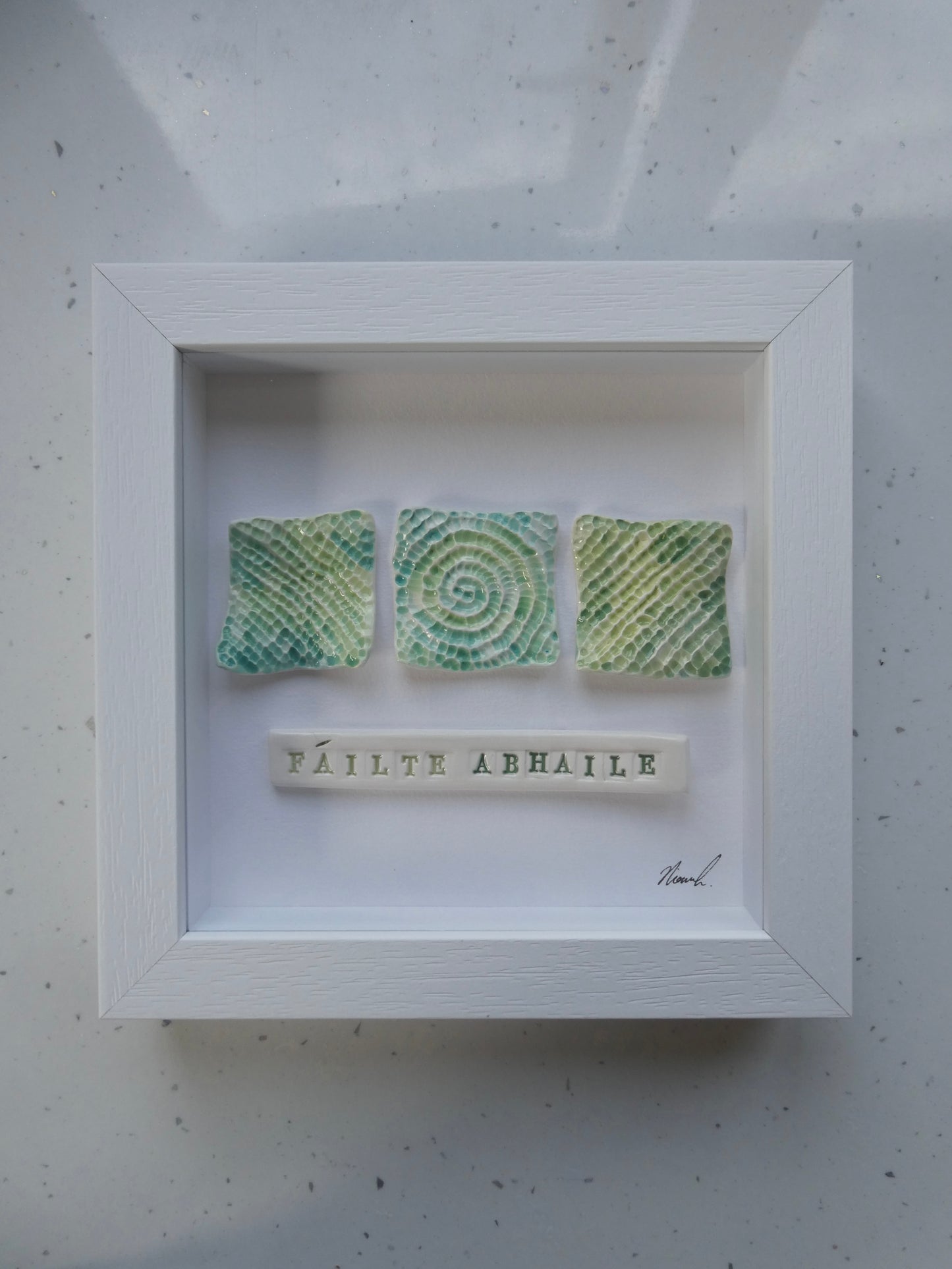 Framed porcelain- Fáilte Abhaile