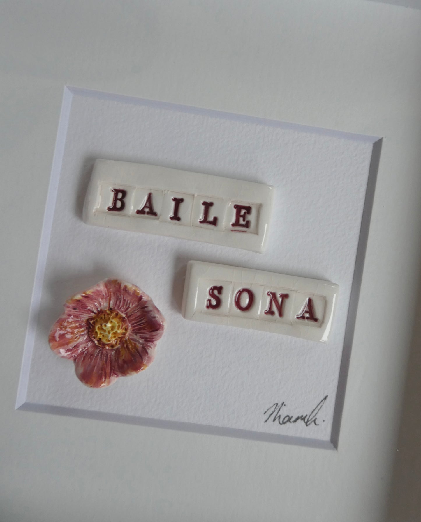 Framed Porcelain- Baile Sona