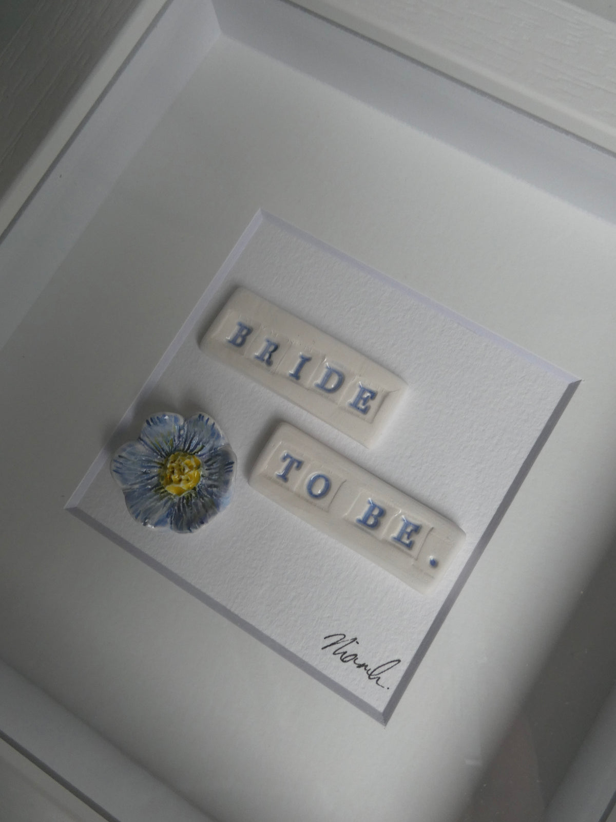 Framed porcelain- Bride to be