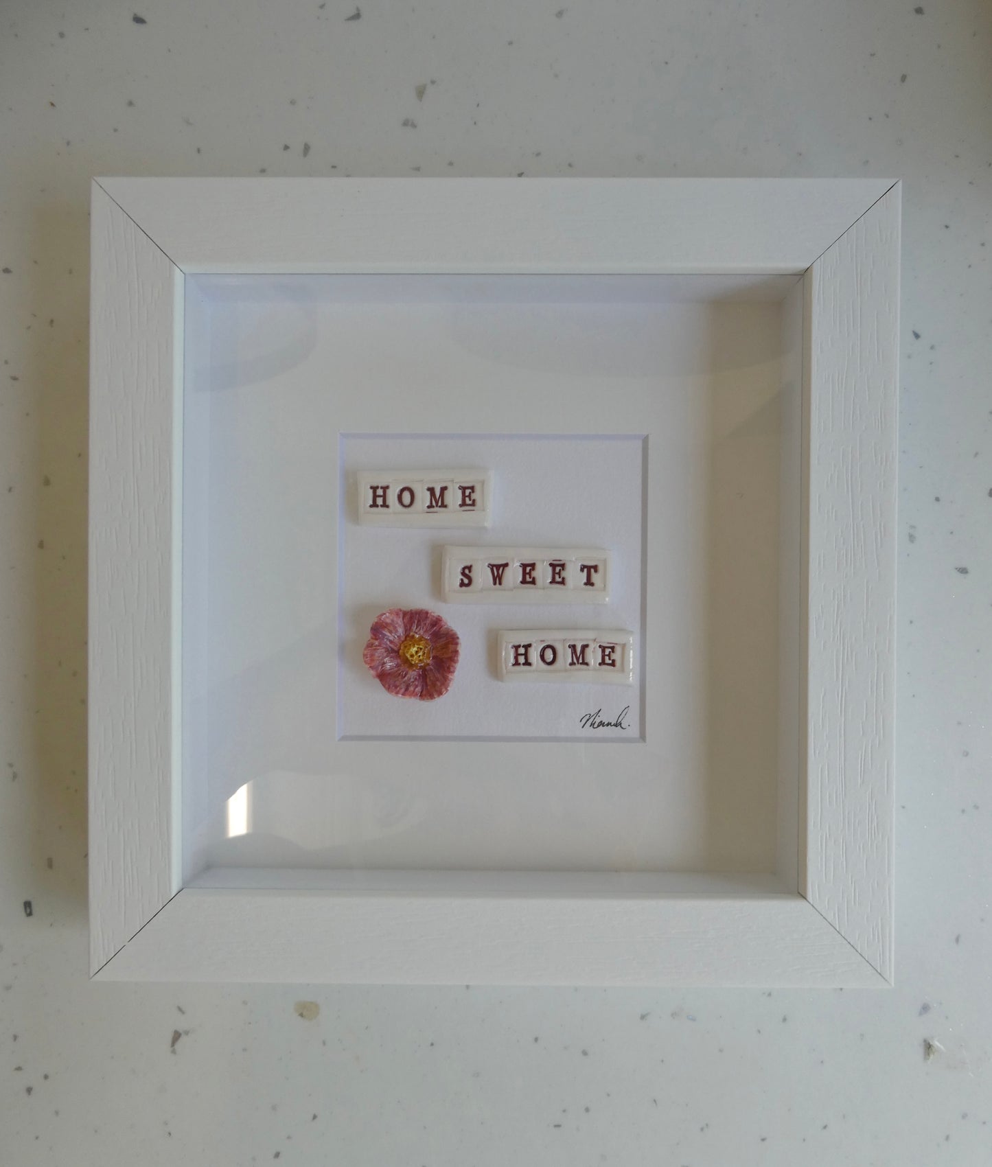 Framed Porcelain - Home Sweet Home
