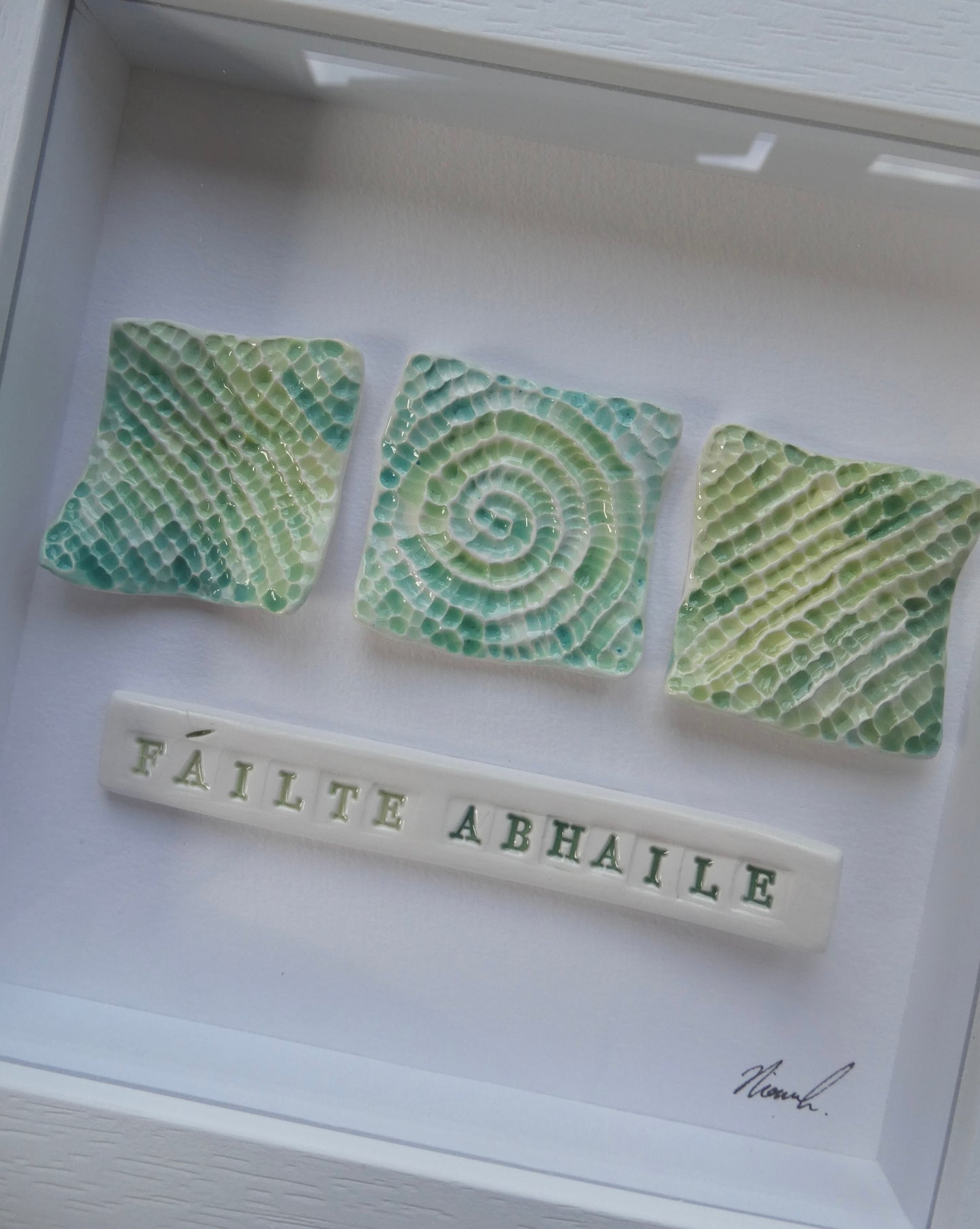 Framed porcelain- Fáilte Abhaile