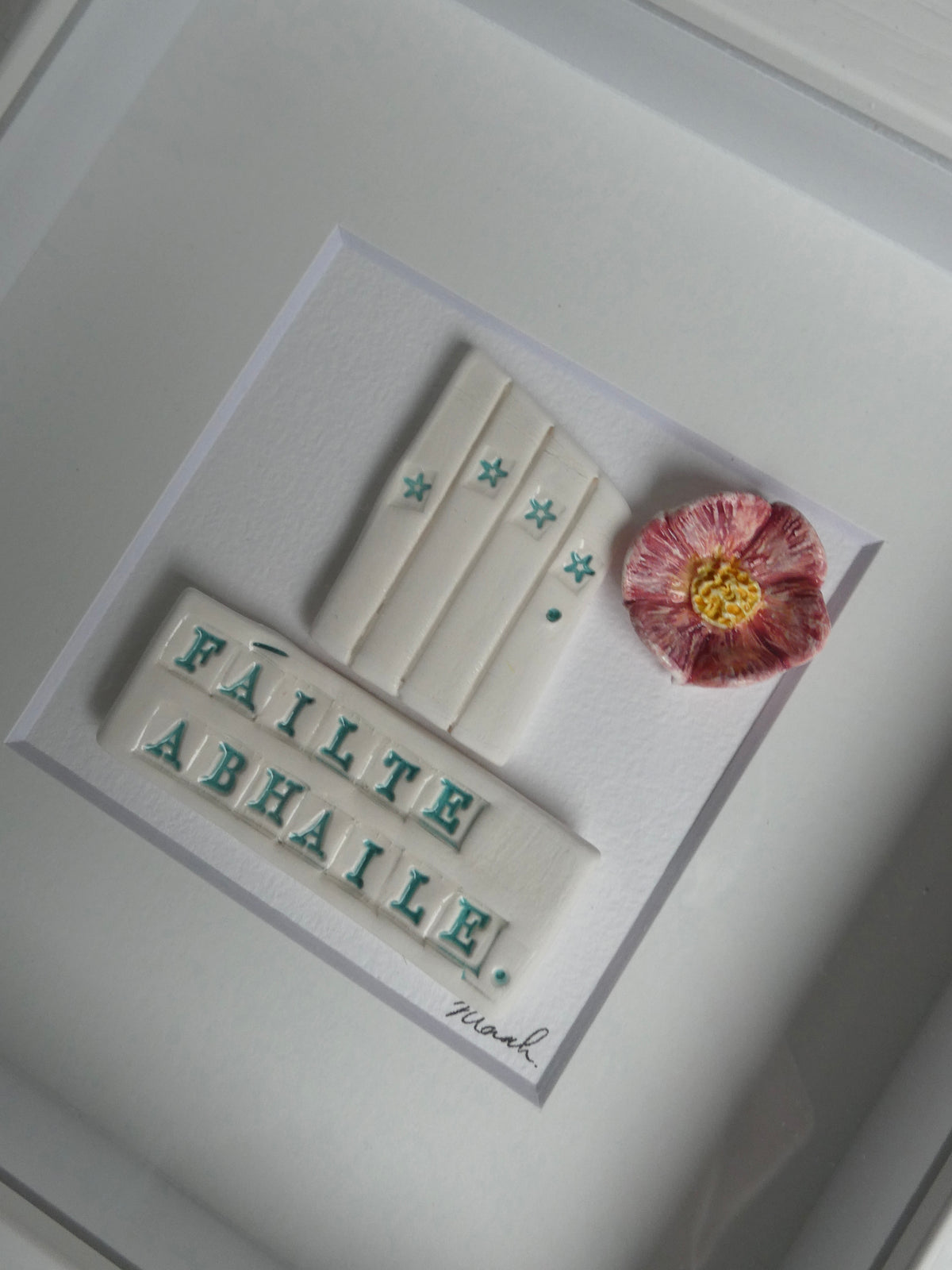 Framed porcelain- Fáilte Abhaile