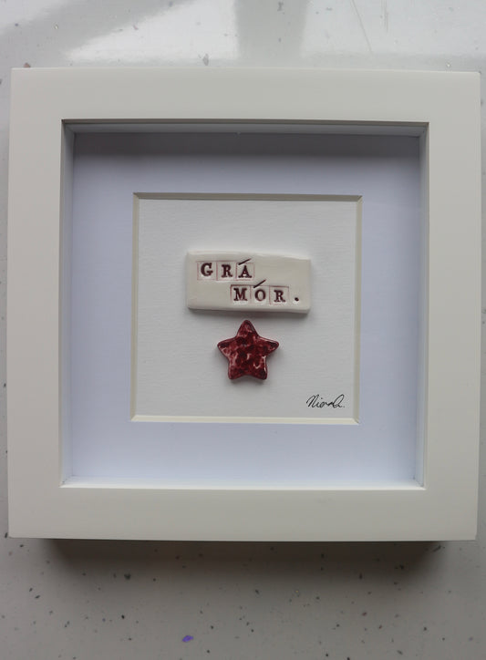 Framed Porcelain - 'Grá Mór'