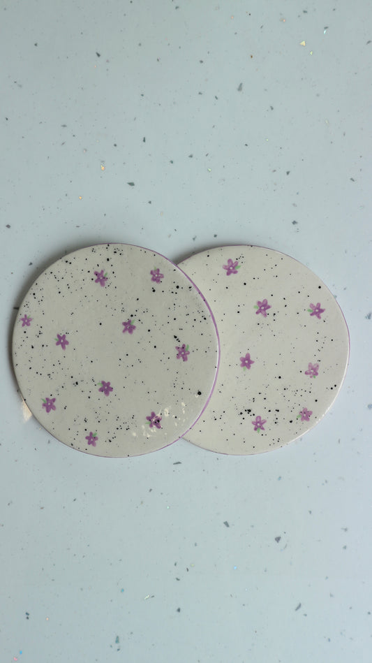 Hand Painted Ceramic Coasters