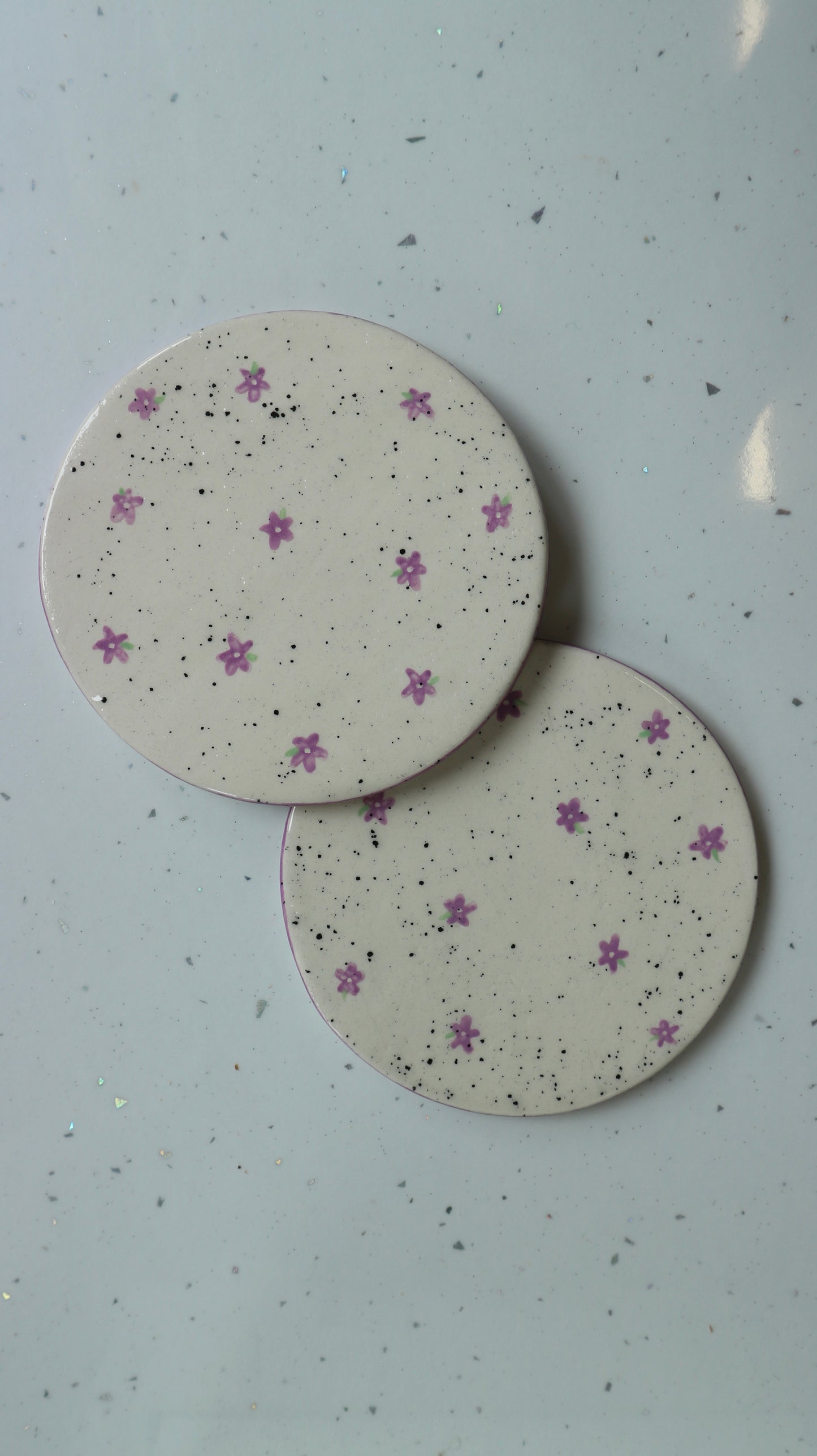 Hand Painted Ceramic Coasters