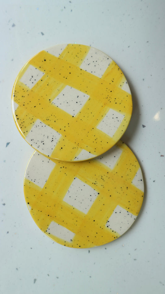 Hand Painted Ceramic Coasters