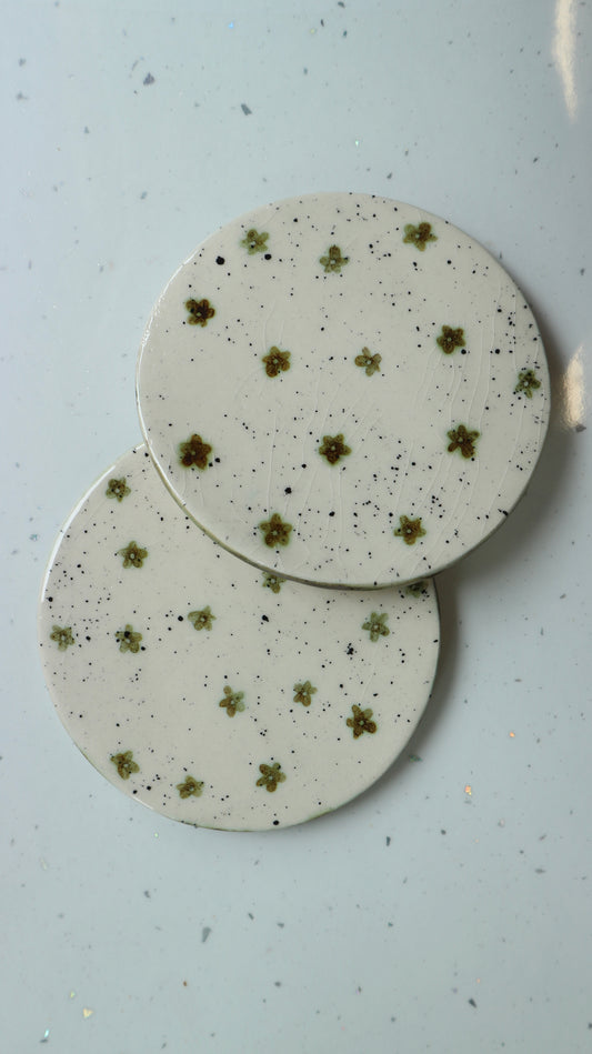 Hand Painted Ceramic Coasters