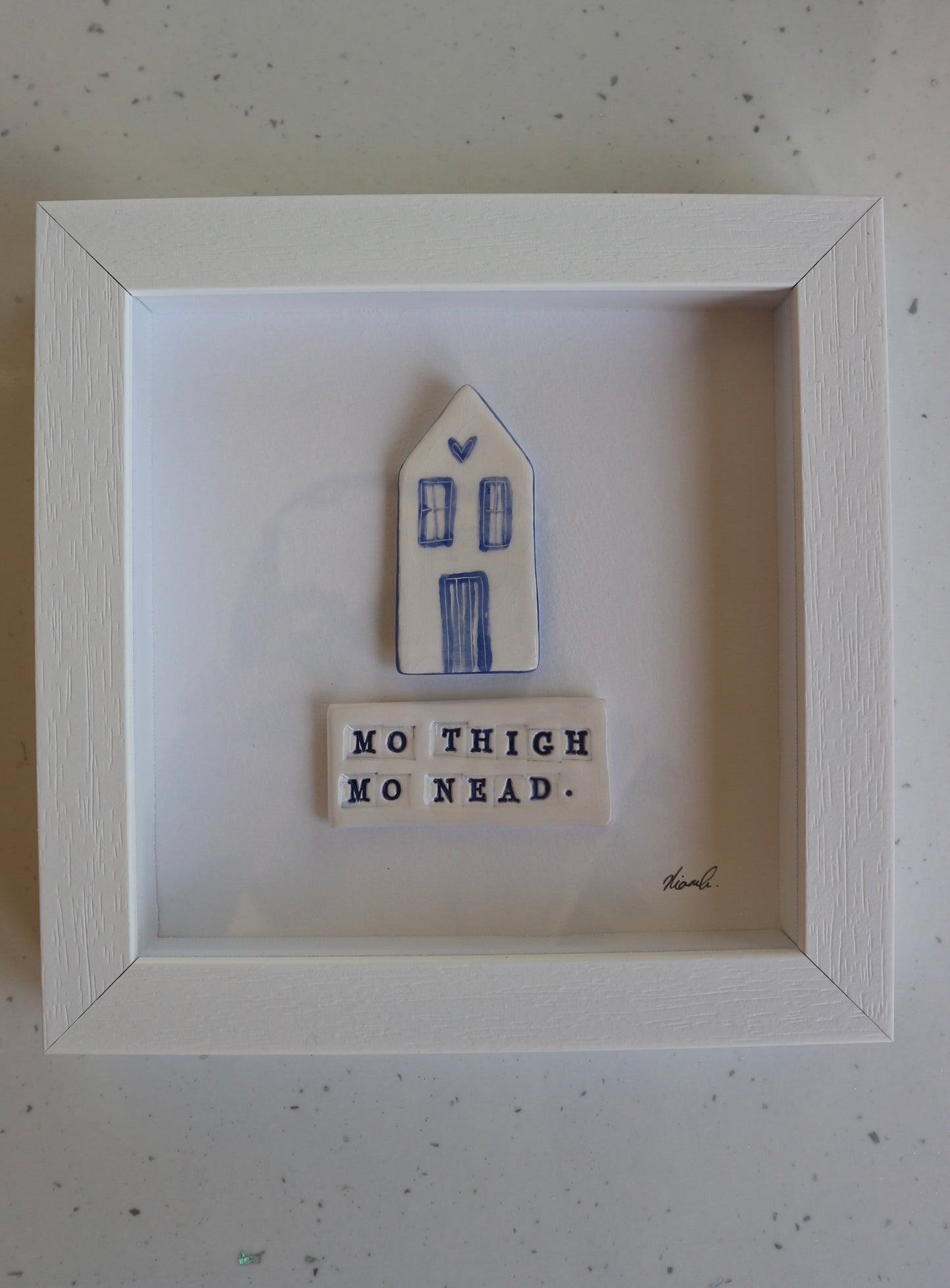 Framed Porcelain - Mo Thigh, Mo Nead